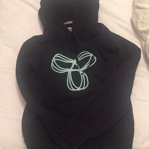 Tna hoodie (black and teal)